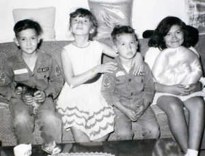 Family photo, Veronica Slaughter and her siblings in 1962