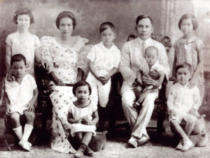 Family photo, Veronica Slaughter's mother's family in Cebu, Philippines