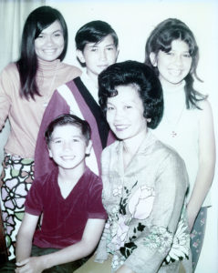 Family photo, Veronica Slaughter with her family in 1966
