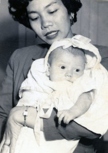 Family photo, baby Veronica Slaughter with mother