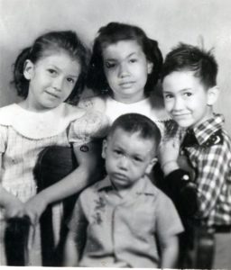 Family photo, Veronica Slaughter with her siblings in 1959
