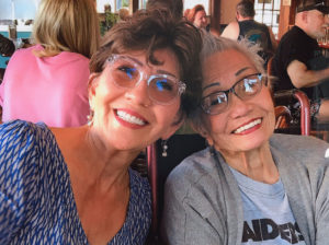 Family photo, Veronica Slaughter with her mother in 2018